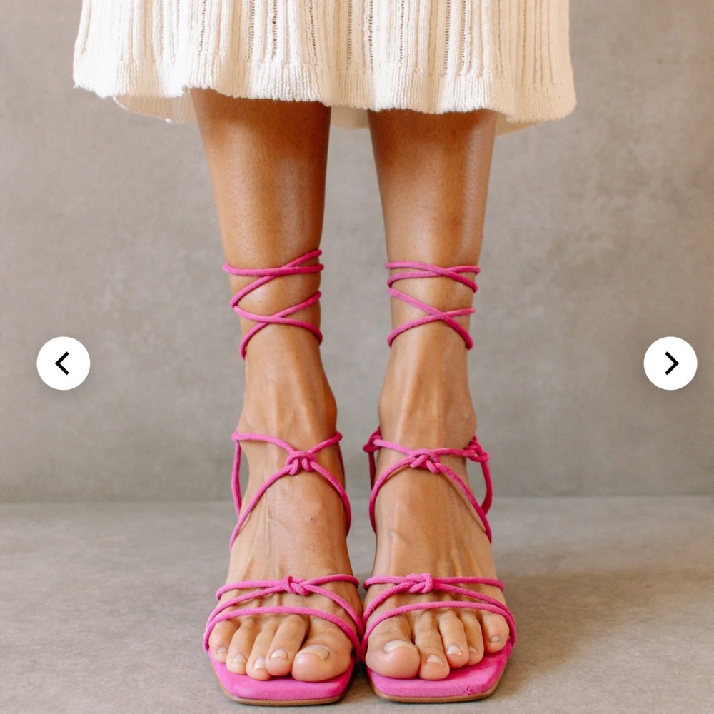 Alohas Paloma Pink Suede Sandals size 40
